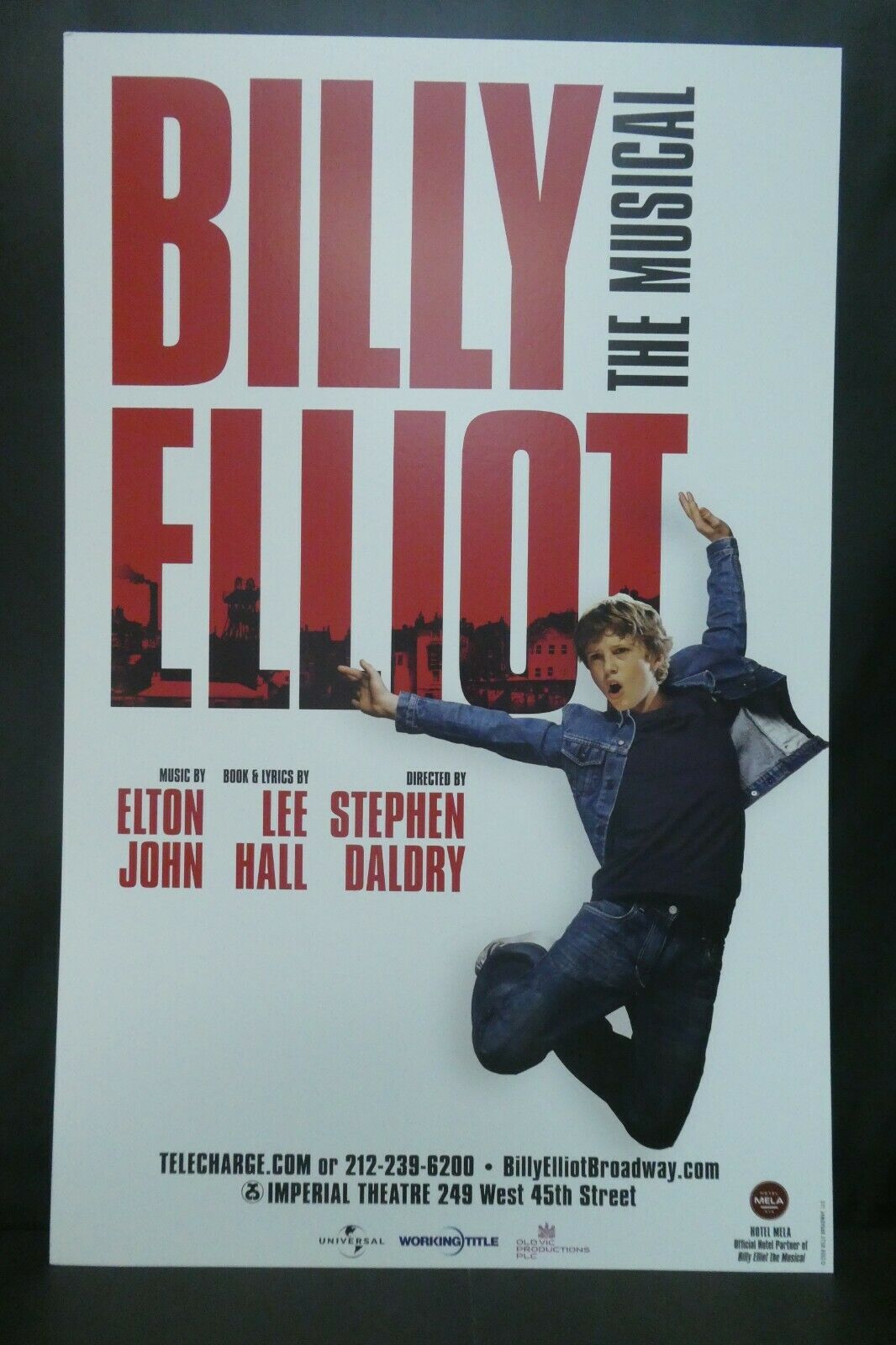 Billy Elliot The Musical Theater Broadway Window Card Poster 14" X 22"
