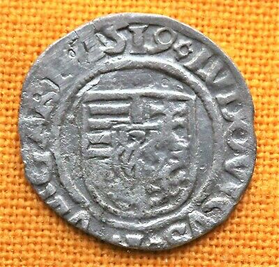 Medieval Silver Coin - Ii. Ludovicus Denar, 1519 Kg, Madonna And Baby Jesus