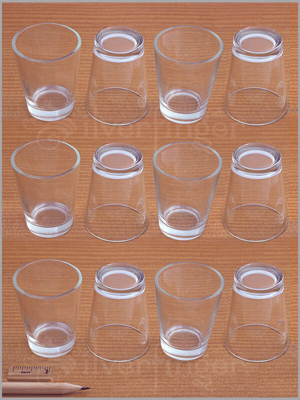 12 Pc Shot Glass Set Dozen Shot Glasses —genuine Glass Shotglass Liquor Drinking