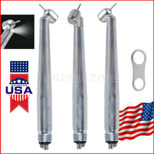 Dental 45° Degree Handpiece Led E-generator Surgical High Speed Surgery Rear Air