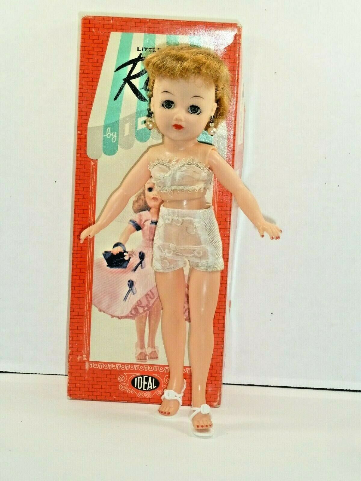 Little Miss Revlon Blonde Ponytail 10" Doll W/bra Girdle Shoes Earrings Box Read