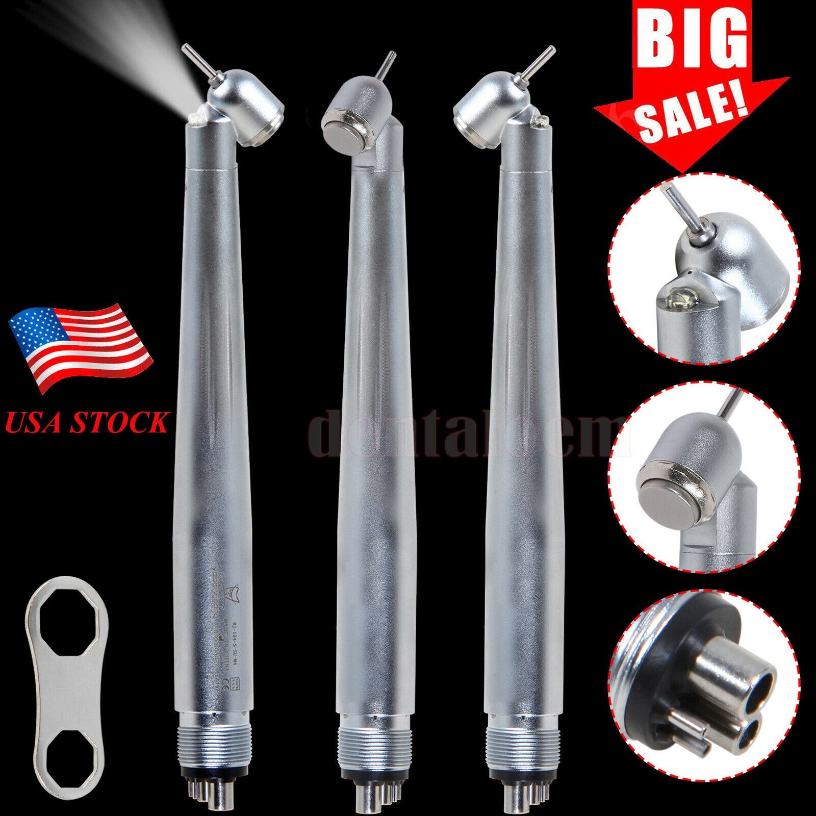 Nsk Pana Max Type Dental Led 45 Degree Surgical High Speed Handpiece Turbine 4-h