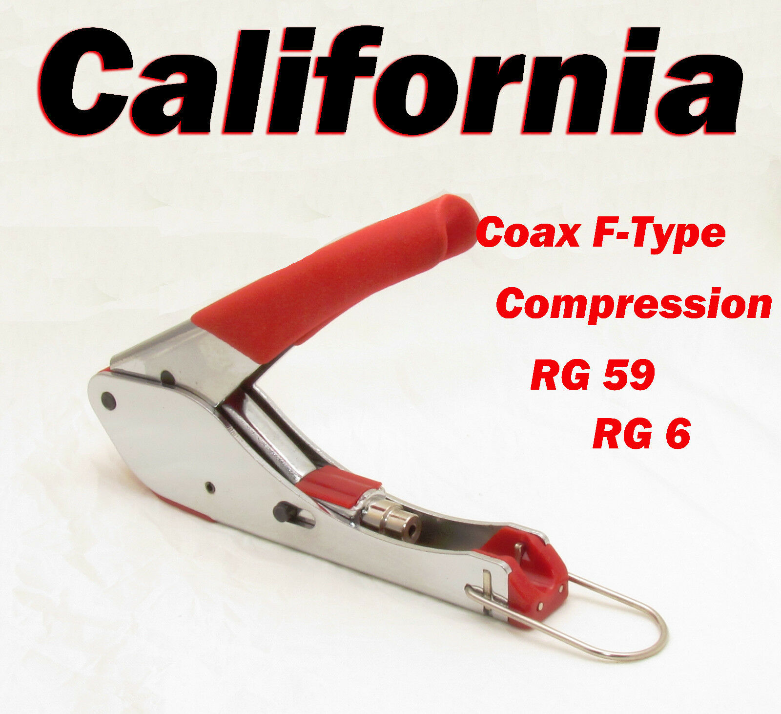 Compression Tool F Type Connector Coaxial Cable Crimper Rg59 Rg6 Coax Cctv Crimp